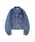 JOHN LAWRENCE SULLIVANiW[XToj́uWASHED DENIM MASSIVE ROUNDED SLEEVE JACKETifjWPbgjvbCfBSu[