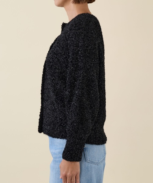 marmors（マルモア）の「【marmors】lame dolman knit cardigan（カーディガン/ボレロ・レディース・ブラック/オフホワイト・36）」の11枚目の写真