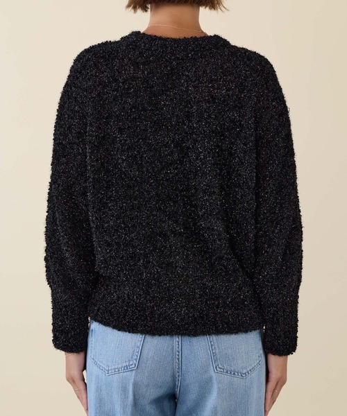 marmors（マルモア）の「【marmors】lame dolman knit cardigan（カーディガン/ボレロ・レディース・ブラック/オフホワイト・36）」の12枚目の写真