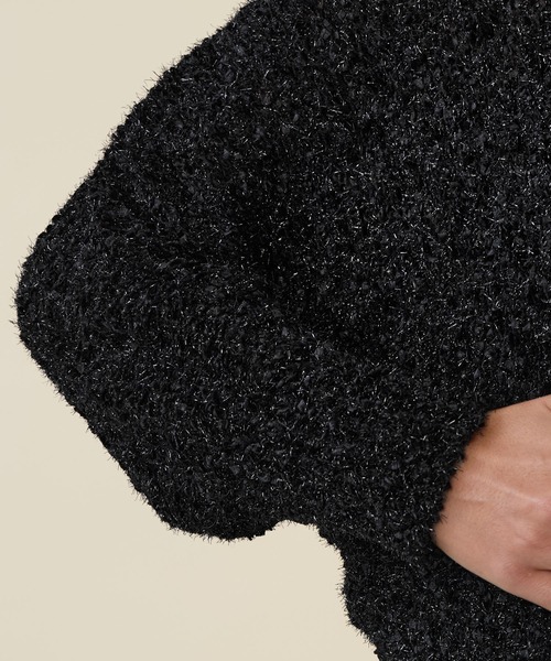 marmors（マルモア）の「【marmors】lame dolman knit cardigan（カーディガン/ボレロ・レディース・ブラック/オフホワイト・36）」の16枚目の写真