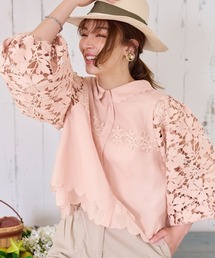 チェスティ  ピーコックブラウス pink 1 パズルダイ シャツブラウス｜BIGI online store - ビギ オンラインストア
