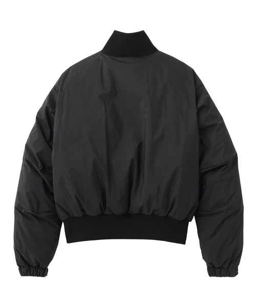 NANGA(ナンガ)の「X-girl × NANGA PUFFER JACKET(ナイロンジャケット・レディース・ベージュ/ブラック・S/M)」の4枚目の写真
