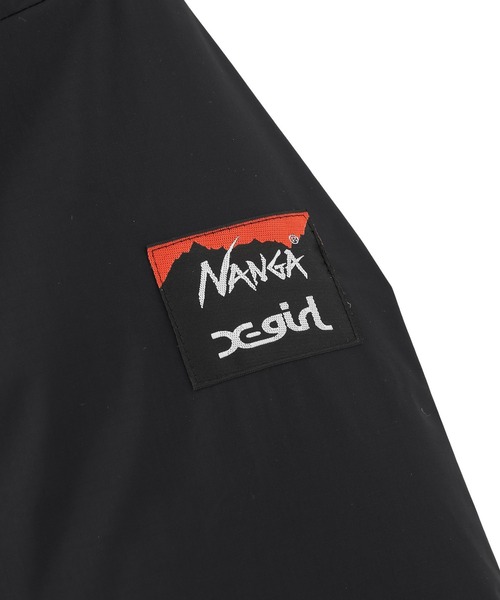 NANGA(ナンガ)の「X-girl × NANGA PUFFER JACKET(ナイロンジャケット・レディース・ベージュ/ブラック・S/M)」の8枚目の写真