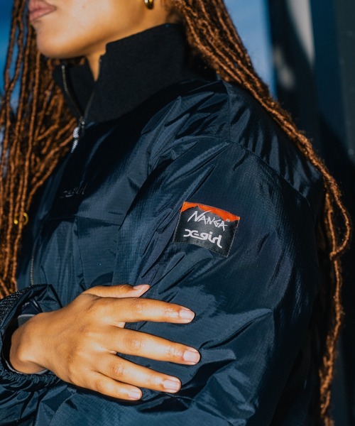 x-girl ナイロンパフジャケット♡専用♡ X-girl × NANGA PUFFER JACKET（ナイロンジャケット）｜NANGA（ナンガ