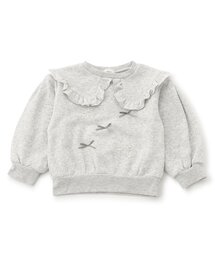 Seraph | 【ジュニア対応】襟付き風パールリボントレーナー(スウェット)