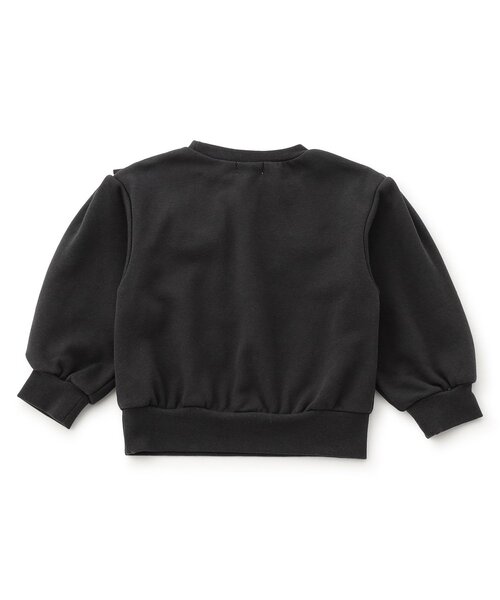 Seraph（セラフ）の「【ジュニア対応】襟付き風パールリボントレーナー（スウェット・キッズ・グレー/ピンク/チャコール・90/100/110/120/130/140）」の7枚目の写真