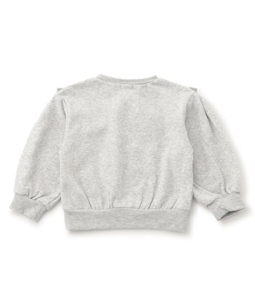 Seraph（セラフ）の「【ジュニア対応】襟付き風パールリボントレーナー（スウェット・キッズ・グレー/ピンク/チャコール・90/100/110/120/130/140）」の8枚目の写真