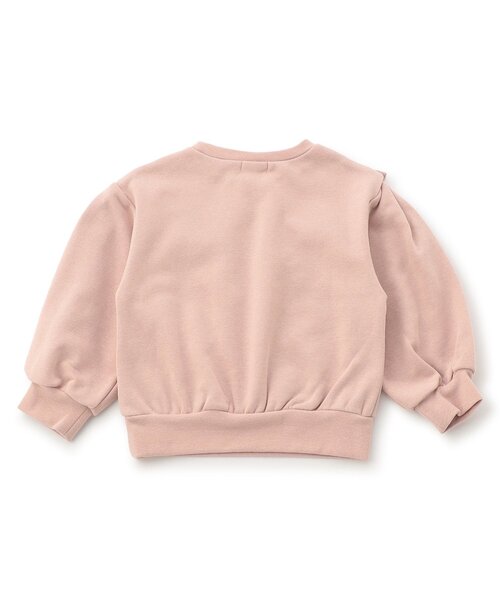 Seraph（セラフ）の「【ジュニア対応】襟付き風パールリボントレーナー（スウェット・キッズ・グレー/ピンク/チャコール・90/100/110/120/130/140）」の9枚目の写真