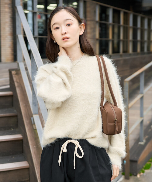 セール】染めわけ シャギーニットプルオーバー（ニット/セーター