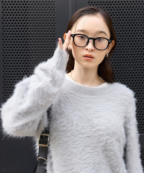 FREAK'S STORE(フリークスストア)の「染めわけ シャギーニットプルオーバー(ニット/セーター・レディース・ブルーグリーン/ライトグレー/ブラウン/ベージュ・フリ-)」の12枚目の写真