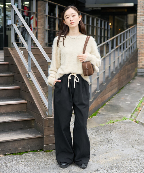FREAK'S STORE(フリークスストア)の「染めわけ シャギーニットプルオーバー(ニット/セーター・レディース・ブルーグリーン/ライトグレー/ブラウン/ベージュ・フリ-)」の15枚目の写真