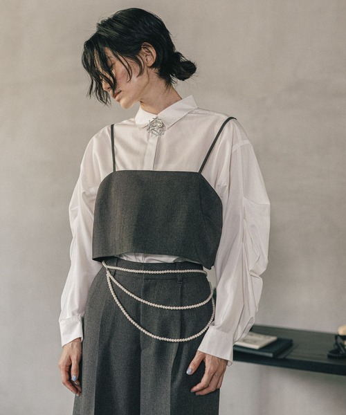 LEPSIM(レプシィム)の「《オフィスライン》パールベルトネックレス 592483(ネックレス・レディース・アイボリー・ONE SIZE)」の2枚目の写真