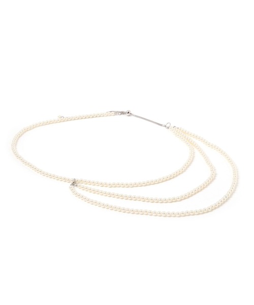 LEPSIM(レプシィム)の「《オフィスライン》パールベルトネックレス 592483(ネックレス・レディース・アイボリー・ONE SIZE)」の8枚目の写真