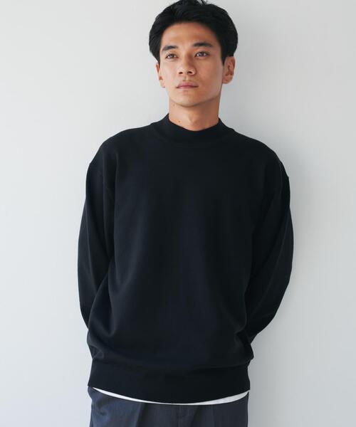 URBAN RESEARCH DOORS(アーバンリサーチドアーズ)の「『仁村紗和さん着用』『UR TECH 200日ニット』 モックネック(ニット/セーター・メンズ・ブラック/オフホワイト/ブルー系その他/レッド系その他/ブラウン・MEDIUM/LARGE/X-LARGE)」の11枚目の写真
