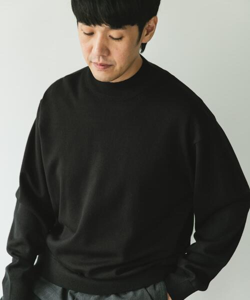 URBAN RESEARCH DOORS(アーバンリサーチドアーズ)の「『仁村紗和さん着用』『UR TECH 200日ニット』 モックネック(ニット/セーター・メンズ・ブラック/オフホワイト/ブルー系その他/レッド系その他/ブラウン・MEDIUM/LARGE/X-LARGE)」の14枚目の写真