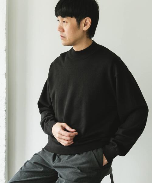 URBAN RESEARCH DOORS(アーバンリサーチドアーズ)の「『仁村紗和さん着用』『UR TECH 200日ニット』 モックネック(ニット/セーター・メンズ・ブラック/オフホワイト/ブルー系その他/レッド系その他/ブラウン・MEDIUM/LARGE/X-LARGE)」の15枚目の写真