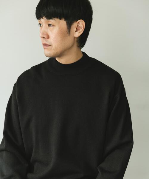 URBAN RESEARCH DOORS(アーバンリサーチドアーズ)の「『仁村紗和さん着用』『UR TECH 200日ニット』 モックネック(ニット/セーター・メンズ・ブラック/オフホワイト/ブルー系その他/レッド系その他/ブラウン・MEDIUM/LARGE/X-LARGE)」の16枚目の写真