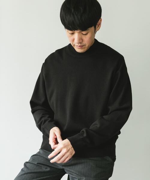 URBAN RESEARCH DOORS(アーバンリサーチドアーズ)の「『仁村紗和さん着用』『UR TECH 200日ニット』 モックネック(ニット/セーター・メンズ・ブラック/オフホワイト/ブルー系その他/レッド系その他/ブラウン・MEDIUM/LARGE/X-LARGE)」の17枚目の写真