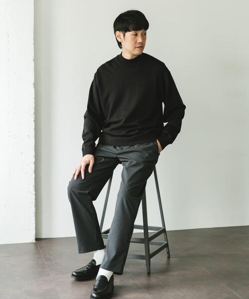 URBAN RESEARCH DOORS(アーバンリサーチドアーズ)の「『仁村紗和さん着用』『UR TECH 200日ニット』 モックネック(ニット/セーター・メンズ・ブラック/オフホワイト/ブルー系その他/レッド系その他/ブラウン・MEDIUM/LARGE/X-LARGE)」の18枚目の写真