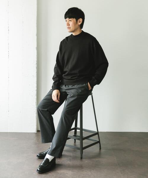 URBAN RESEARCH DOORS(アーバンリサーチドアーズ)の「『仁村紗和さん着用』『UR TECH 200日ニット』 モックネック(ニット/セーター・メンズ・ブラック/オフホワイト/ブルー系その他/レッド系その他/ブラウン・MEDIUM/LARGE/X-LARGE)」の19枚目の写真