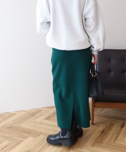 AMERICAN HOLIC（アメリカンホリック）の「バイパチ総針ニットタイトスカート（スカート・レディース・ブラック/杢グレー/ダークグリーン/パープル・S/M/L）」の18枚目の写真