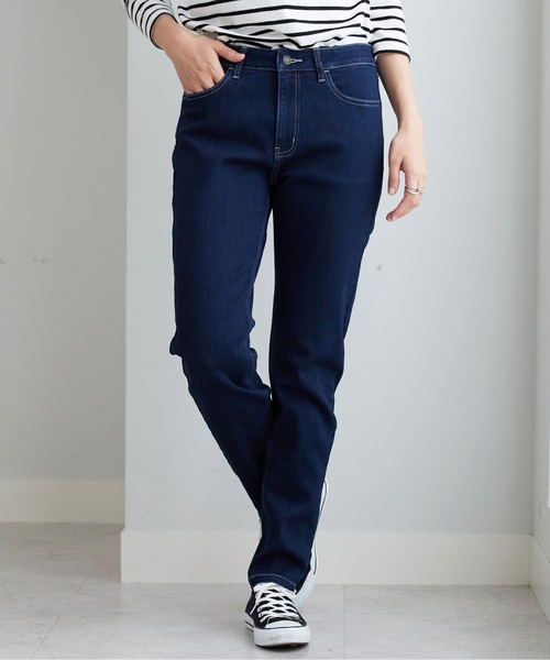 BELLUNA PLUS(ベルーナ)の「やわらかストレッチデニムスリムパンツ68(その他パンツ・レディース・ライトブルー/ネイビー/ブルー・X-LARGE/LARGE/MEDIUM/SMALL)」の22枚目の写真