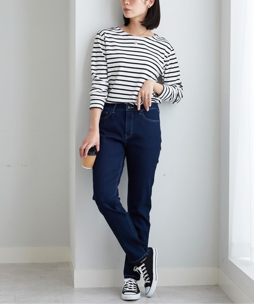 BELLUNA PLUS(ベルーナ)の「やわらかストレッチデニムスリムパンツ68(その他パンツ・レディース・ライトブルー/ネイビー/ブルー・X-LARGE/LARGE/MEDIUM/SMALL)」の19枚目の写真