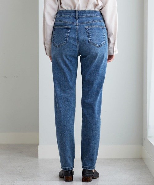 BELLUNA PLUS(ベルーナ)の「やわらかストレッチデニムスリムパンツ68(その他パンツ・レディース・ライトブルー/ネイビー/ブルー・X-LARGE/LARGE/MEDIUM/SMALL)」の7枚目の写真