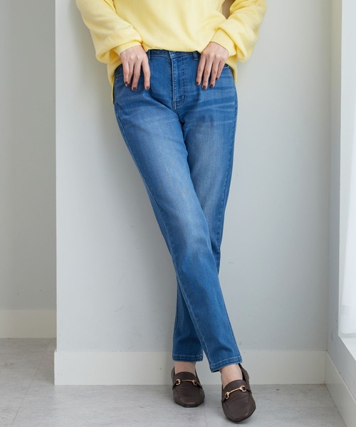 BELLUNA PLUS(ベルーナ)の「やわらかストレッチデニムスリムパンツ68(その他パンツ・レディース・ライトブルー/ネイビー/ブルー・X-LARGE/LARGE/MEDIUM/SMALL)」の17枚目の写真