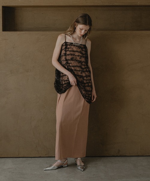 et.UNiVER（エトユニベール）の「Midnight sparkle dress set（ドレス・レディース・ブラック/チャコール/ピンクベージュ・LARGE/MEDIUM/SMALL）」の7枚目の写真