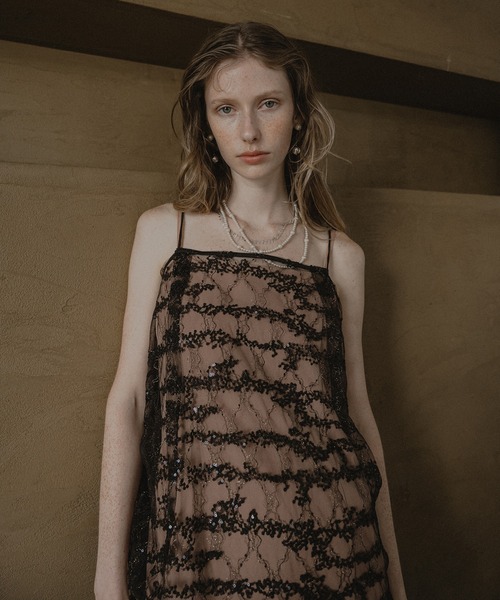 et.UNiVER（エトユニベール）の「Midnight sparkle dress set（ドレス・レディース・ブラック/チャコール/ピンクベージュ・LARGE/MEDIUM/SMALL）」の10枚目の写真