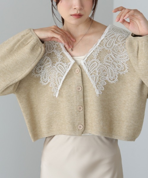 りぃ様ご予約品　　　　未使用☆タグ付き☆PINORE ピノーレ☆レース長袖ニット PINORE(ピノーレ)｜ニット アイテム一覧｜.K online（ドットケイ