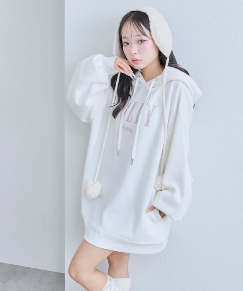 セール】スパンコールフードパーカー（パーカー）｜OLIVE des OLIVE