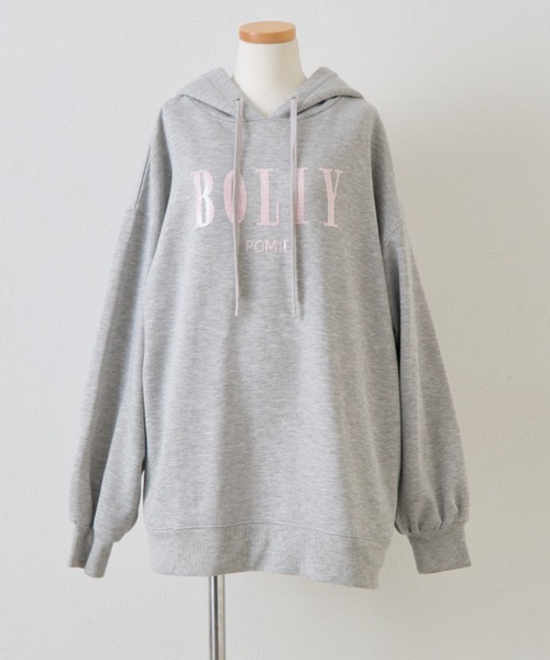 OLIVE des OLIVE（オリーブデオリーブ）の「スパンコールフードパーカー（パーカー・レディース・オフホワイト/トップグレー/スミクロ/ホワイト/ピンク・FREE）」の11枚目の写真