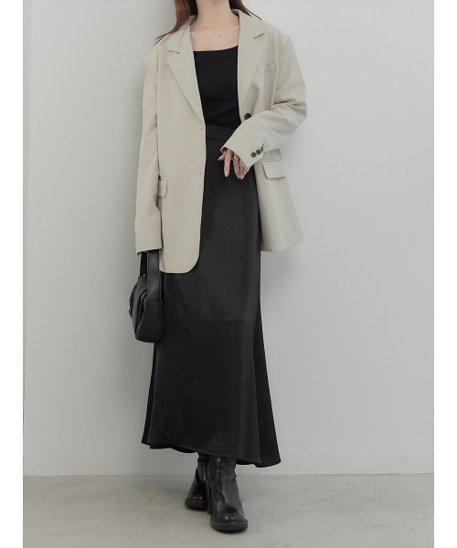 amel（エイメル）の「【RE ARRIVAL】マットサテンフレアスカート / ブラック（スカート・レディース・ブラック・FREE）」の12枚目の写真