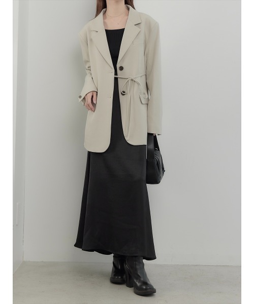 amel（エイメル）の「【RE ARRIVAL】マットサテンフレアスカート / ブラック（スカート・レディース・ブラック・FREE）」の20枚目の写真