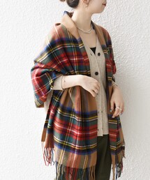TWEED MILL(ツイードミル)のTWEED MILL: チェック ウール ストール 25AW(ストール/ショール)