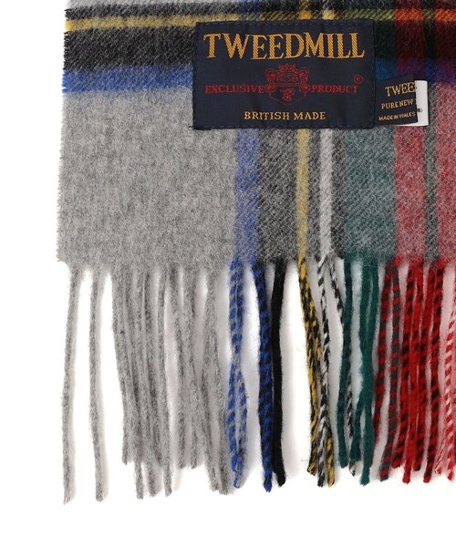 TWEED MILL: チェック ウール ストール 25AW（ストール/ショール