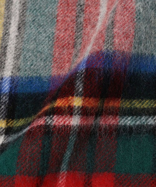 TWEED MILL（ツイードミル）の「TWEED MILL: チェック ウール ストール 25AW（ストール/ショール・レディース・キャメル/ライトグレー・ONE SIZE）」の12枚目の写真