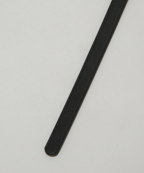 NANO universe（ナノユニバース）の「無段階調整 スクエア型バックルベルト（ベルト・レディース・ブラック/ブラウン/ベージュ・F）」の9枚目の写真