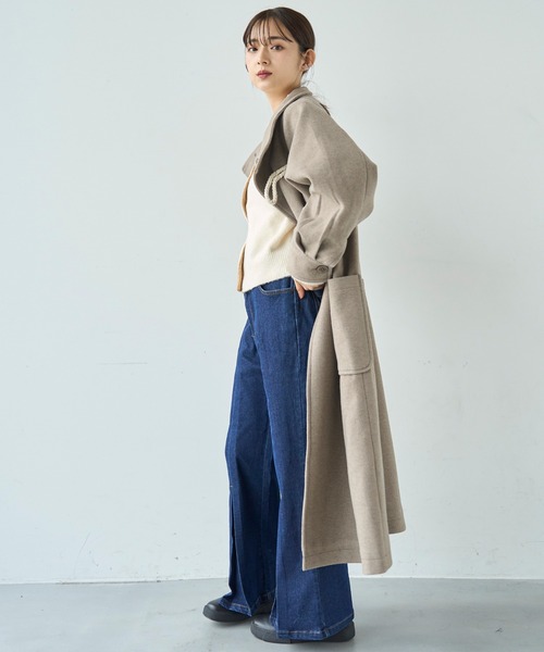 セール】ロングダッフルコート【585108】（ダッフルコート）｜mil