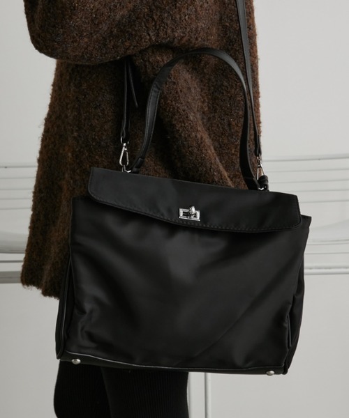 Auntie Rosa Holiday（アンティローザホリデー）の「フラップトートバッグ（トートバッグ・レディース・ブラック・FREE）」の4枚目の写真