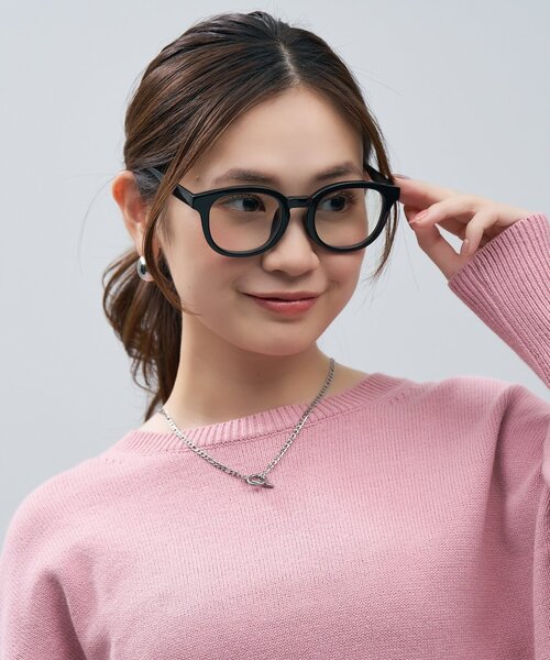 SUNCUTGlasses/UV100%CUT ウェリントン型 クリアレンズ サングラス
