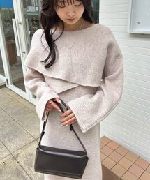 mystic | 【SETアイテム！】クロスニット ワンピース(ワンピース)