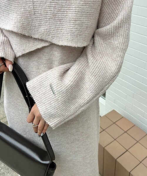 クロスニット ワンピース（ワンピース）｜mystic（ミスティック）の