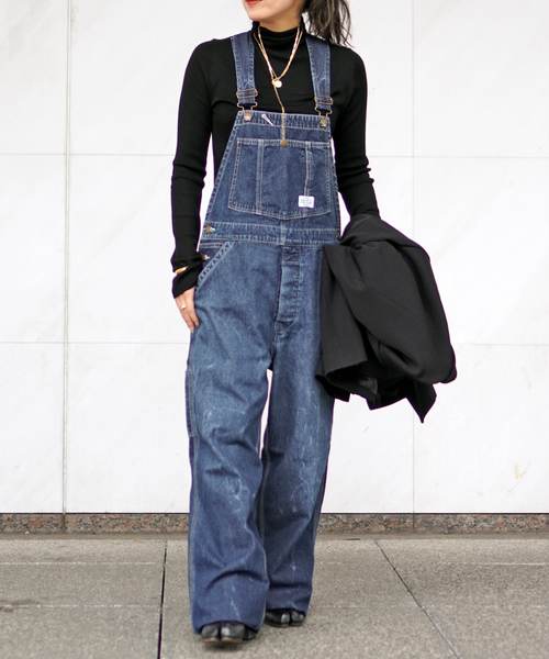 UNION HERCULES MADE(ユニオンヘラクレスメイド)の「【UNION HERCULES MADE/ユニオンヘラクレスメイド】OVERALL(サロペット/オーバーオール・レディース・ブルー系その他・36/38)」の4枚目の写真