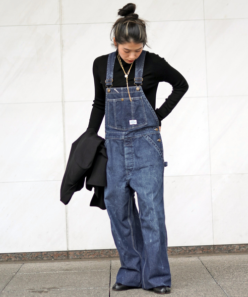 UNION HERCULES MADE(ユニオンヘラクレスメイド)の「【UNION HERCULES MADE/ユニオンヘラクレスメイド】OVERALL(サロペット/オーバーオール・レディース・ブルー系その他・36/38)」の5枚目の写真