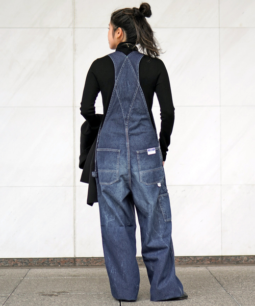 UNION HERCULES MADE(ユニオンヘラクレスメイド)の「【UNION HERCULES MADE/ユニオンヘラクレスメイド】OVERALL(サロペット/オーバーオール・レディース・ブルー系その他・36/38)」の6枚目の写真