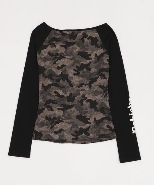 dispark（ディスパーク）の「DISPARK/【25年秋冬新作】クロスロゴラグラントップ（Tシャツ/カットソー・レディース・杢グレー/その他1・FREE）」の8枚目の写真