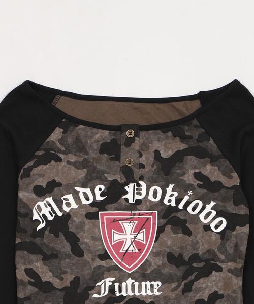 dispark（ディスパーク）の「DISPARK/【25年秋冬新作】クロスロゴラグラントップ（Tシャツ/カットソー・レディース・杢グレー/その他1・FREE）」の9枚目の写真